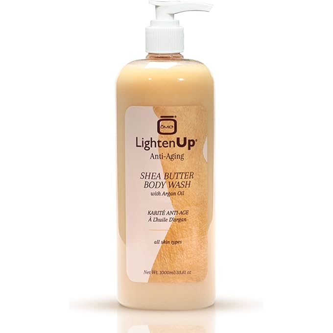 OMIC LIGHTEN-UP OMIC LightenUp Shea Butter Body Wash | Natural Skin Moisturizing Shower Gel | Deep Body Cleanser That Washes Away Bacteria | Hydrating & Nourishing Your Skin with Coconut & Argan Oil | 1000 ml - Image 1